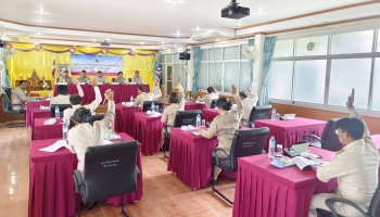 ประชุมสภาสมัยสามัญที่ 2 ครั้งที่ 1 ณ ห้องประชุมองค์การบริหารส่วนตำบลนิคมสงเคราะห์